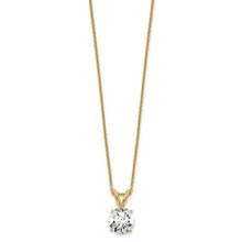 Load image into Gallery viewer, 14kt Lab Grown Diamond Solitaire Gold Necklace
