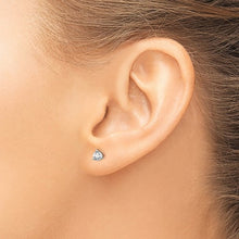 Load image into Gallery viewer, 14kt Gold Lab-Grown Diamond Studs (3 Prongs)
