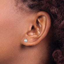 Load image into Gallery viewer, 14kt Gold Lab-Grown Diamond Studs (3 Prongs)
